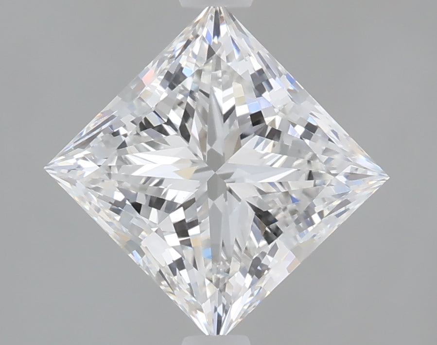 2.10 Carat Princess Shaped, Ideal Cut, D Color, VVS2 Clarity, IGI Certified Lab Grown Diamond