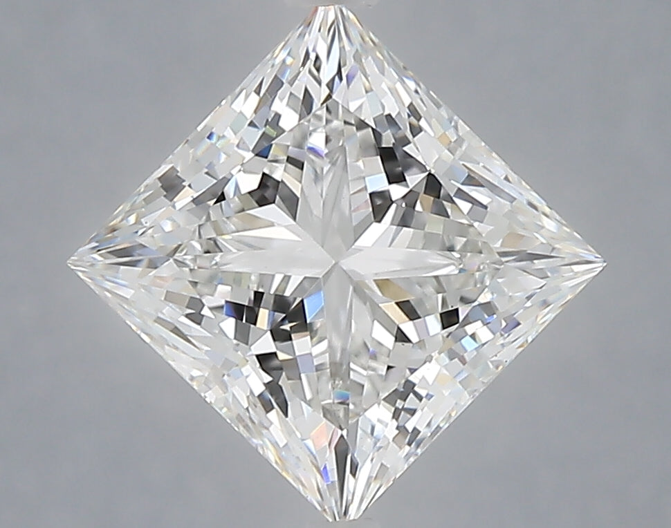 3.08 Carat Princess Shaped, Ideal Cut, E Color, VS1 Clarity, IGI Certified Lab Grown Diamond