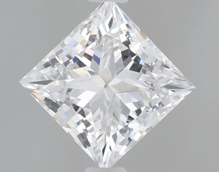 1.08 Carat Princess Shaped, Ideal Cut, D Color, VVS2 Clarity, IGI Certified Lab Grown Diamond