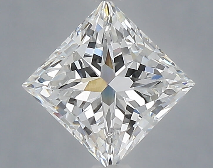 1.07 Carat Princess Shaped, Excellent Cut, E Color, VVS1 Clarity, IGI Certified Lab Grown Diamond