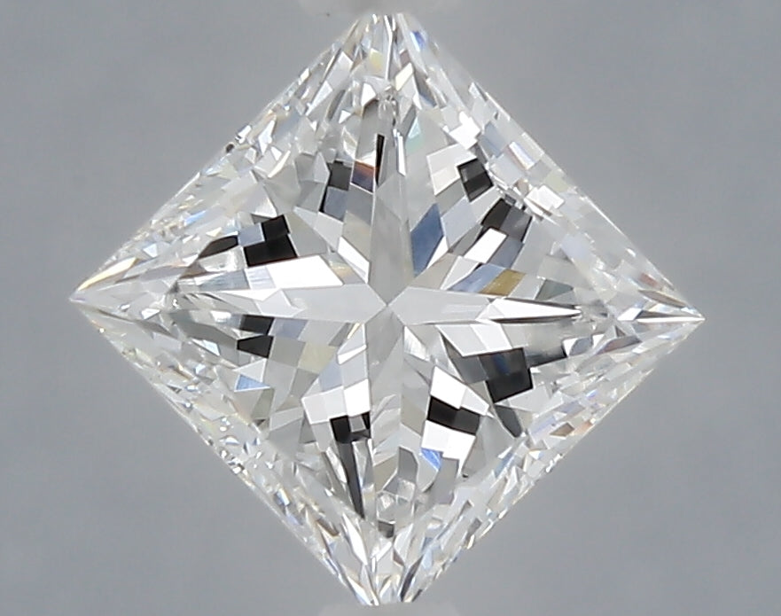 1.10 Carat Princess Shaped, Excellent Cut, E Color, VVS2 Clarity, IGI Certified Lab Grown Diamond