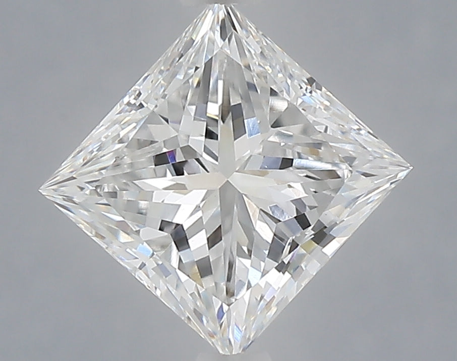 1.54 Carat Princess Shaped, Excellent Cut, D Color, VS1 Clarity, IGI Certified Lab Grown Diamond
