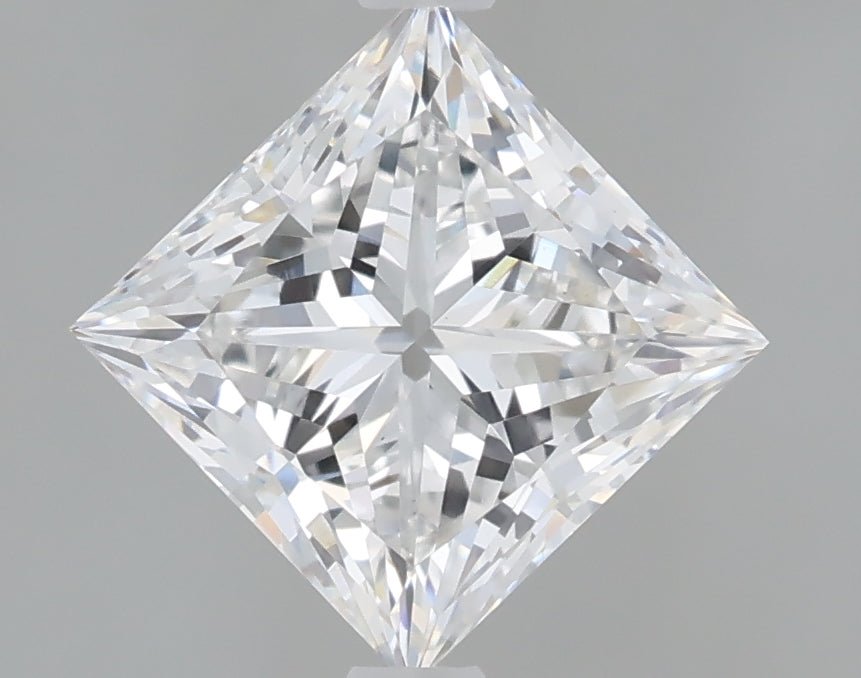 1.59 Carat Princess Shaped, Ideal Cut, E Color, VS1 Clarity, IGI Certified Lab Grown Diamond