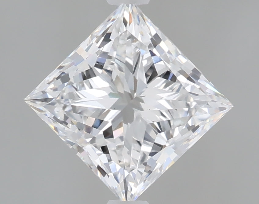 1.53 Carat Princess Shaped, Ideal Cut, D Color, VS1 Clarity, IGI Certified Lab Grown Diamond