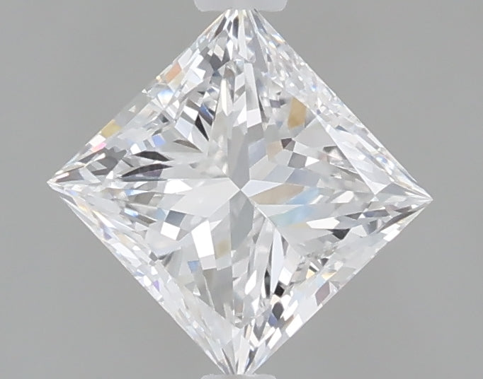 1.03 Carat Princess Shaped, Very Good Cut, D Color, VVS2 Clarity, IGI Certified Lab Grown Diamond