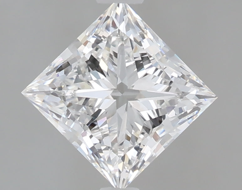 1.58 Carat Princess Shaped, Ideal Cut, E Color, VVS2 Clarity, IGI Certified Lab Grown Diamond