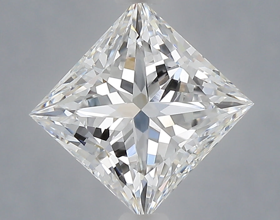 1.59 Carat Princess Shaped, Ideal Cut, D Color, VVS2 Clarity, IGI Certified Lab Grown Diamond