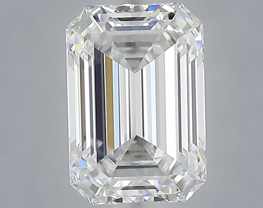 1.60 Carat Emerald Shaped, Ideal Cut, D Color, VVS2 Clarity, IGI Certified Lab Grown Diamond