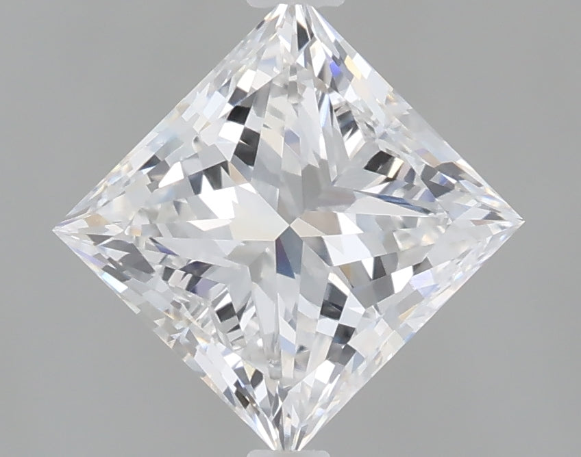 1.56 Carat Princess Shaped, Very Good Cut, D Color, VVS2 Clarity, IGI Certified Lab Grown Diamond