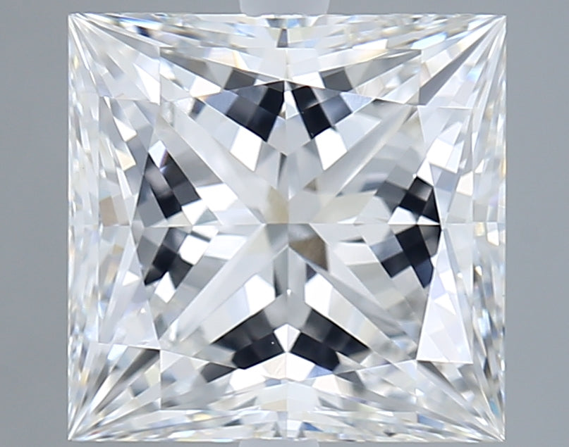 6.01 Carat Princess Shaped, Ideal Cut, E Color, VS1 Clarity, IGI Certified Lab Grown Diamond