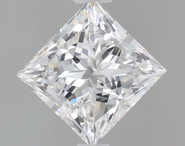 1.10 Carat Princess Shaped, Excellent Cut, D Color, VVS2 Clarity, IGI Certified Lab Grown Diamond