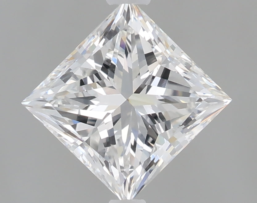 1.49 Carat Princess Shaped, Excellent Cut, E Color, VS1 Clarity, IGI Certified Lab Grown Diamond