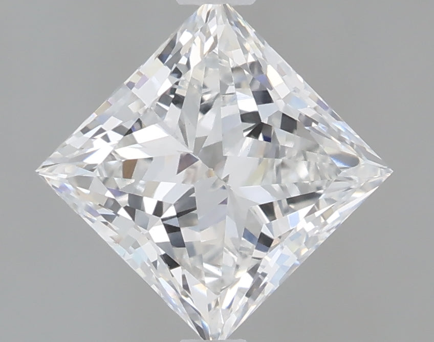 1.58 Carat Princess Shaped, Excellent Cut, E Color, VVS2 Clarity, IGI Certified Lab Grown Diamond