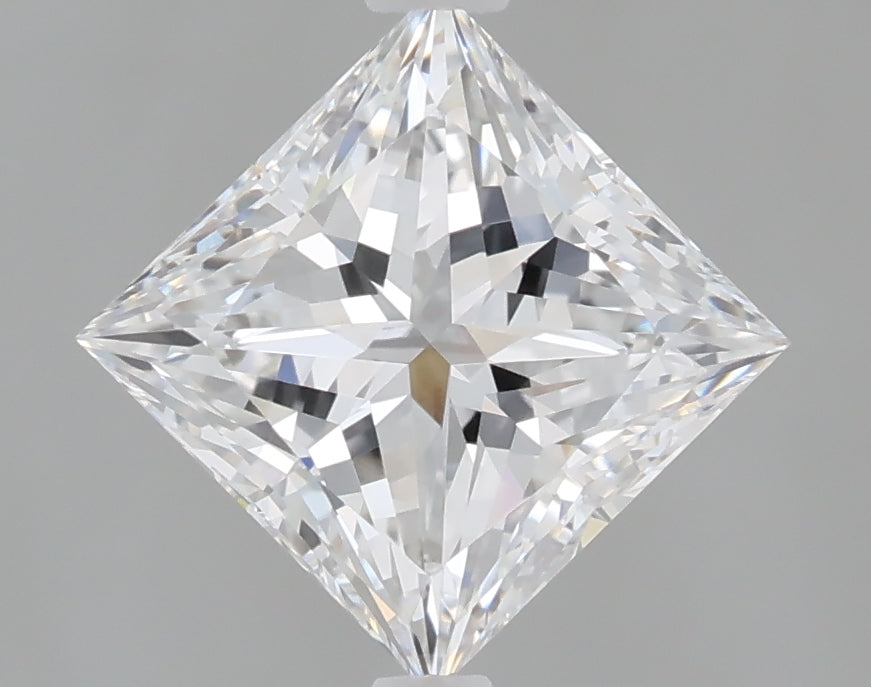 1.59 Carat Princess Shaped, Ideal Cut, E Color, VVS2 Clarity, IGI Certified Lab Grown Diamond