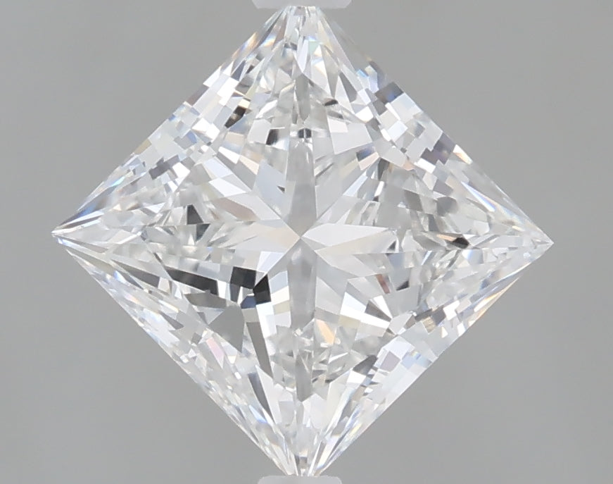 1.59 Carat Princess Shaped, Excellent Cut, D Color, VVS2 Clarity, IGI Certified Lab Grown Diamond