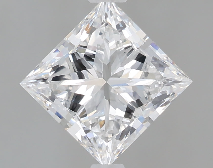 1.54 Carat Princess Shaped, Excellent Cut, D Color, VVS2 Clarity, IGI Certified Lab Grown Diamond