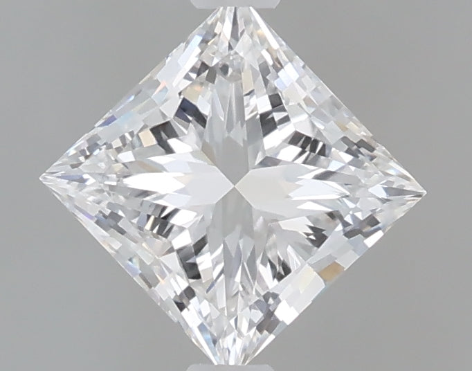 1.06 Carat Princess Shaped, Excellent Cut, D Color, VVS2 Clarity, IGI Certified Lab Grown Diamond