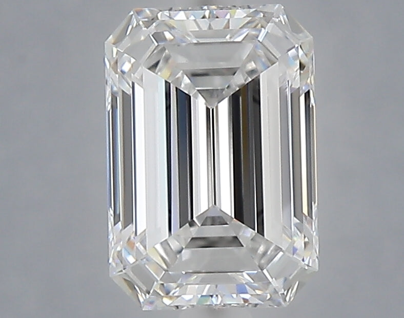 1.60 Carat Emerald Shaped, Ideal Cut, D Color, VVS2 Clarity, IGI Certified Lab Grown Diamond