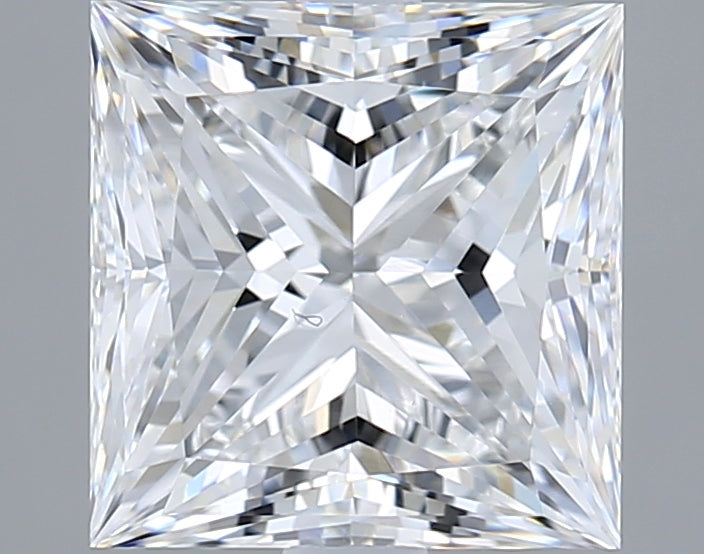 3.06 Carat Princess Shaped, Ideal Cut, D Color, VS1 Clarity, IGI Certified Lab Grown Diamond