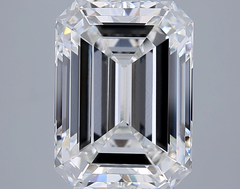 6.10 Carat Emerald Shaped, Ideal Cut, F Color, VVS1 Clarity, IGI Certified Lab Grown Diamond