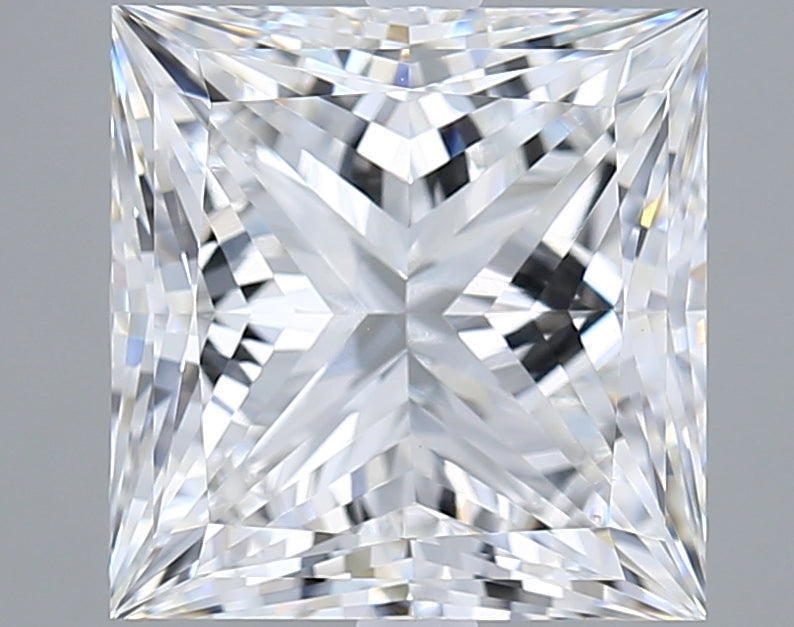 6.00 Carat Princess Shaped, Ideal Cut, E Color, VS1 Clarity, IGI Certified Lab Grown Diamond