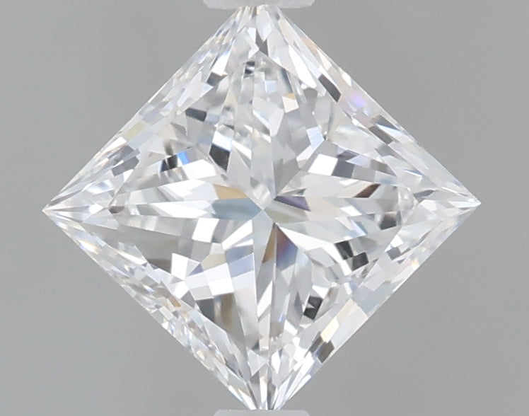 1.09 Carat Princess Shaped, Very Good Cut, D Color, VVS2 Clarity, IGI Certified Lab Grown Diamond