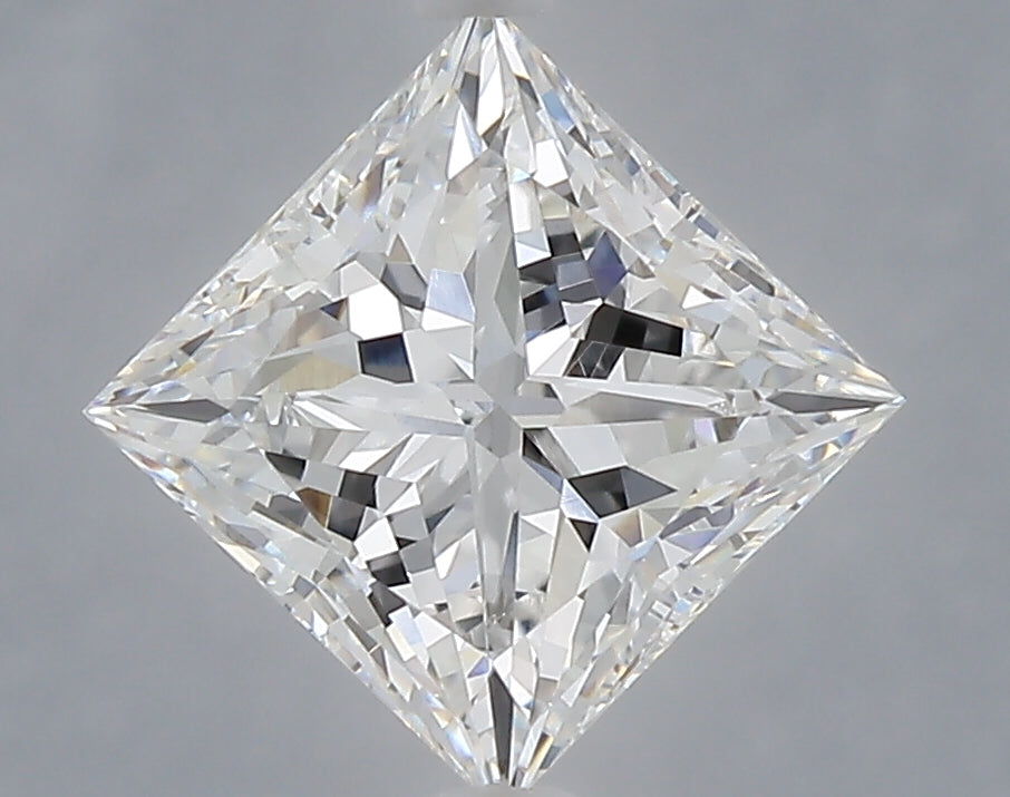1.87 Carat Princess Shaped, Ideal Cut, E Color, VS1 Clarity, IGI Certified Lab Grown Diamond