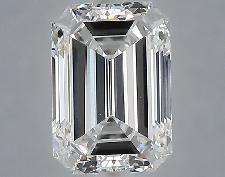 1.58 Carat Emerald Shaped, Excellent Cut, D Color, VS1 Clarity, IGI Certified Lab Grown Diamond