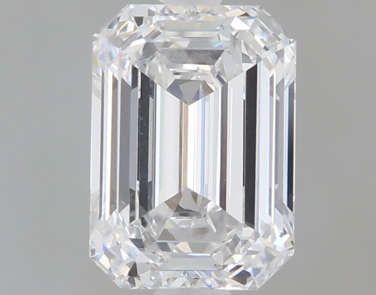 1.56 Carat Emerald Shaped, Ideal Cut, D Color, VS1 Clarity, IGI Certified Lab Grown Diamond