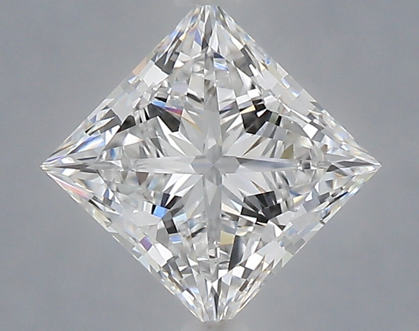 1.58 Carat Princess Shaped, Very Good Cut, D Color, VVS2 Clarity, IGI Certified Lab Grown Diamond
