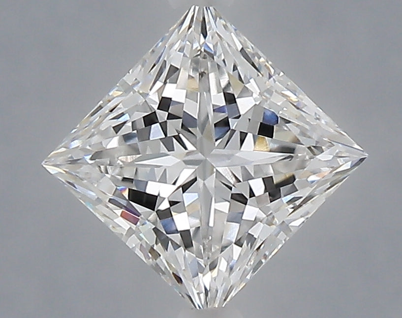 1.59 Carat Princess Shaped, Ideal Cut, E Color, VVS2 Clarity, IGI Certified Lab Grown Diamond