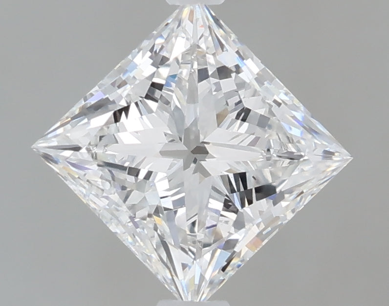 1.60 Carat Princess Shaped, Very Good Cut, E Color, VS1 Clarity, IGI Certified Lab Grown Diamond