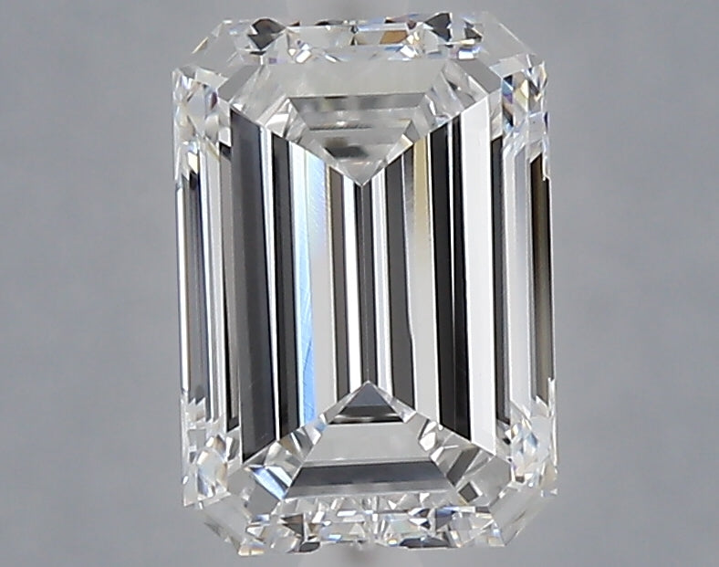 1.49 Carat Emerald Shaped, Very Good Cut, D Color, VS1 Clarity, IGI Certified Lab Grown Diamond