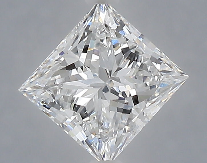 1.09 Carat Princess Shaped, Very Good Cut, D Color, VVS2 Clarity, IGI Certified Lab Grown Diamond