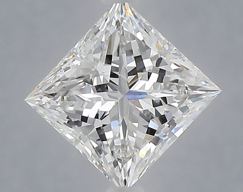1.58 Carat Princess Shaped, Excellent Cut, E Color, VS1 Clarity, IGI Certified Lab Grown Diamond