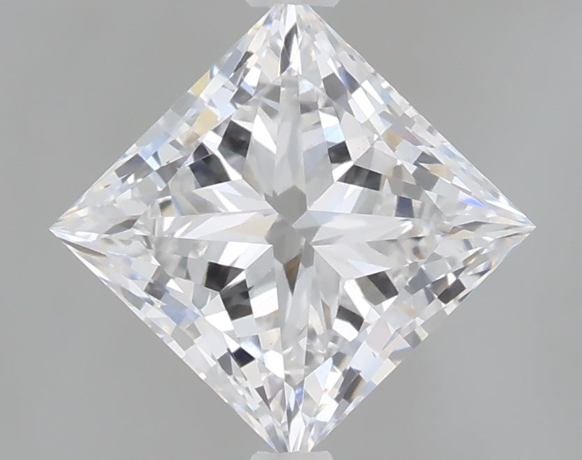 1.57 Carat Princess Shaped, Ideal Cut, D Color, VS1 Clarity, IGI Certified Lab Grown Diamond