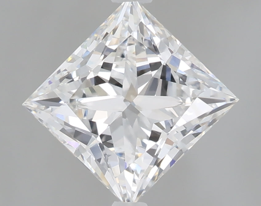 1.60 Carat Princess Shaped, Excellent Cut, E Color, VVS2 Clarity, IGI Certified Lab Grown Diamond