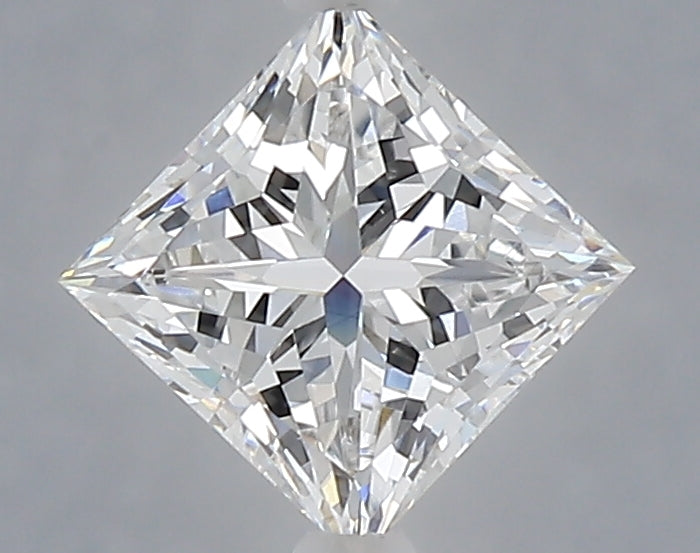 1.08 Carat Princess Shaped, Excellent Cut, D Color, VVS2 Clarity, IGI Certified Lab Grown Diamond