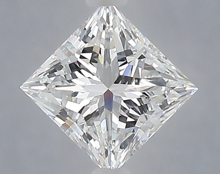 1.03 Carat Princess Shaped, Excellent Cut, D Color, VVS2 Clarity, IGI Certified Lab Grown Diamond