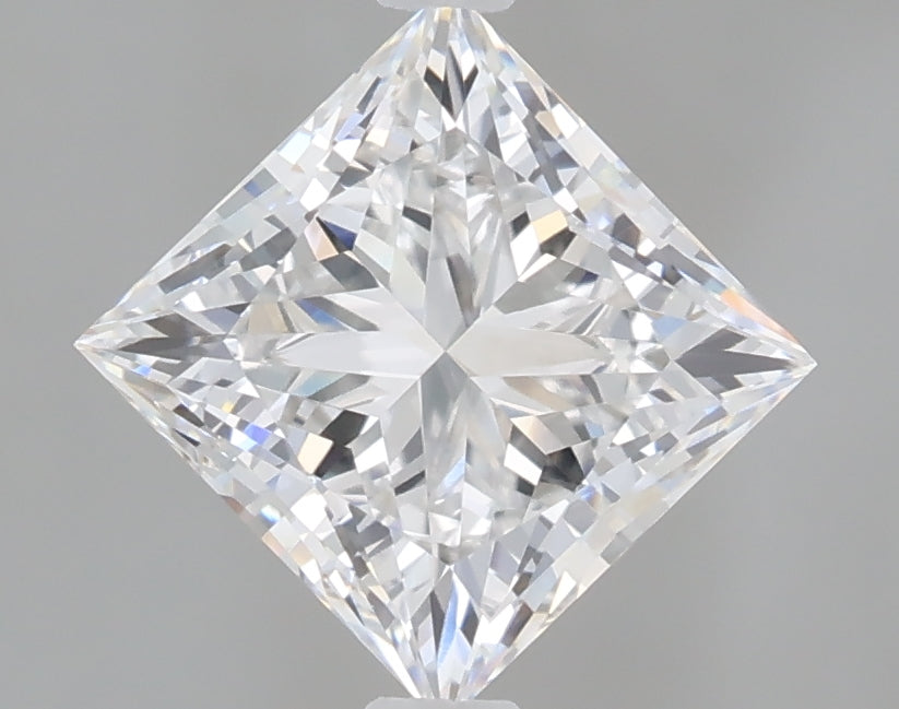 1.54 Carat Princess Shaped, Ideal Cut, D Color, VVS2 Clarity, IGI Certified Lab Grown Diamond