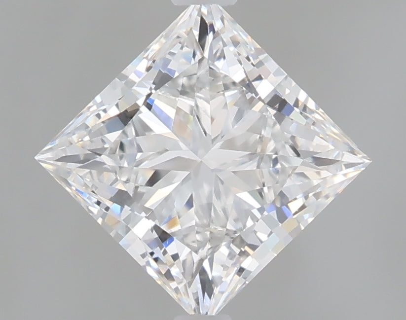 1.54 Carat Princess Shaped, Ideal Cut, D Color, VS1 Clarity, IGI Certified Lab Grown Diamond
