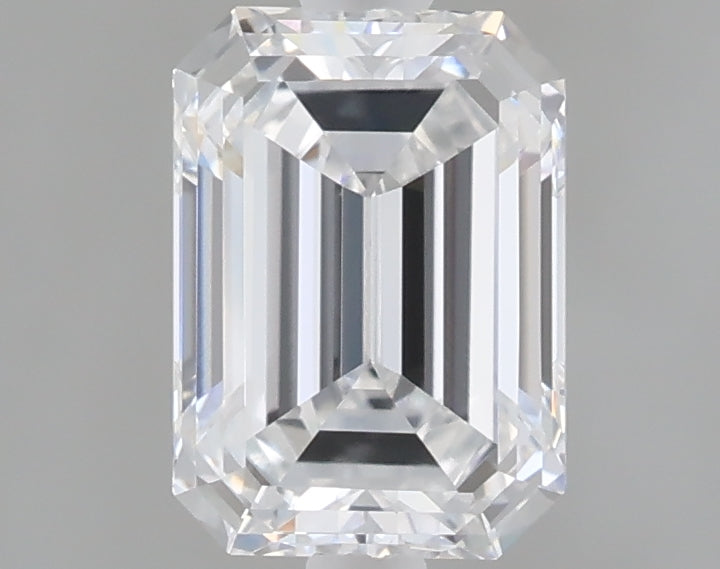 1.10 Carat Emerald Shaped, Ideal Cut, D Color, VVS1 Clarity, IGI Certified Lab Grown Diamond