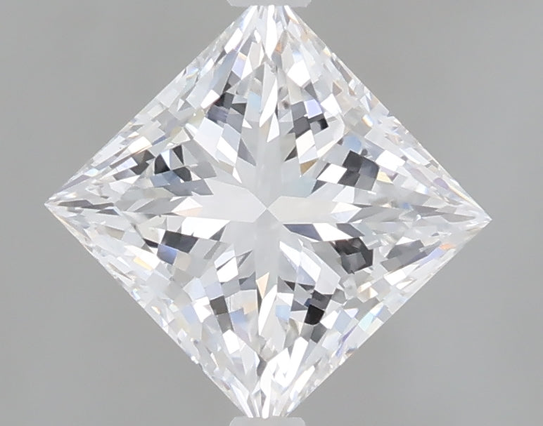 1.60 Carat Princess Shaped, Ideal Cut, D Color, VS1 Clarity, IGI Certified Lab Grown Diamond
