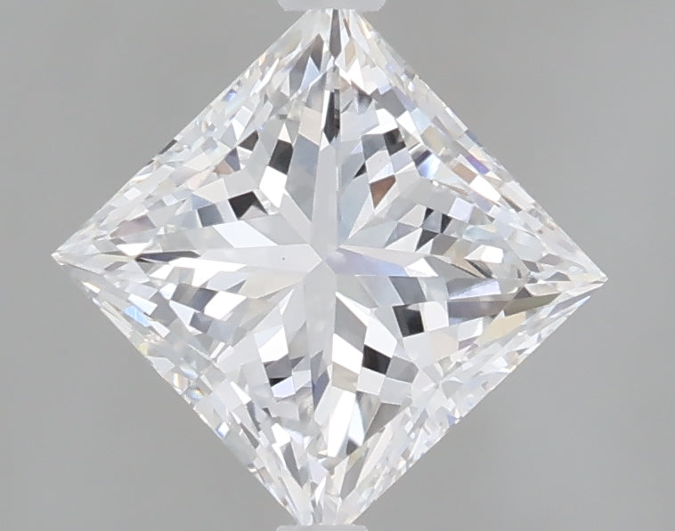 1.52 Carat Princess Shaped, Excellent Cut, D Color, VS1 Clarity, IGI Certified Lab Grown Diamond