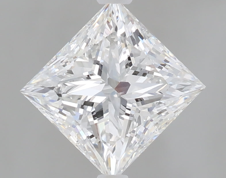 1.59 Carat Princess Shaped, Ideal Cut, E Color, VVS2 Clarity, IGI Certified Lab Grown Diamond