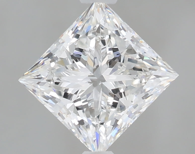1.60 Carat Princess Shaped, Excellent Cut, E Color, VVS2 Clarity, IGI Certified Lab Grown Diamond
