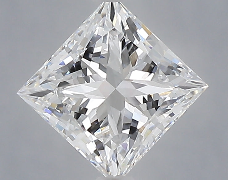 1.10 Carat Princess Shaped, Ideal Cut, D Color, VVS2 Clarity, IGI Certified Lab Grown Diamond
