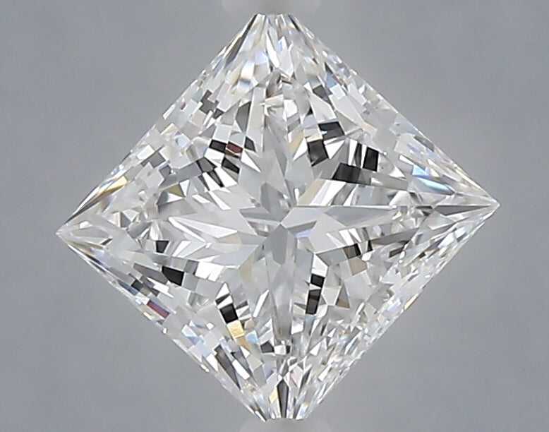 1.10 Carat Princess Shaped, Excellent Cut, D Color, VVS2 Clarity, IGI Certified Lab Grown Diamond