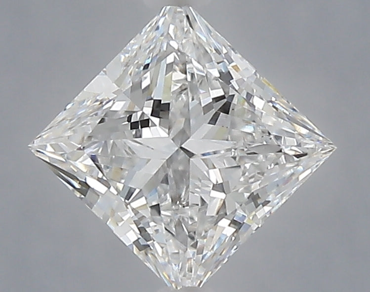 1.05 Carat Princess Shaped, Excellent Cut, D Color, VVS2 Clarity, IGI Certified Lab Grown Diamond