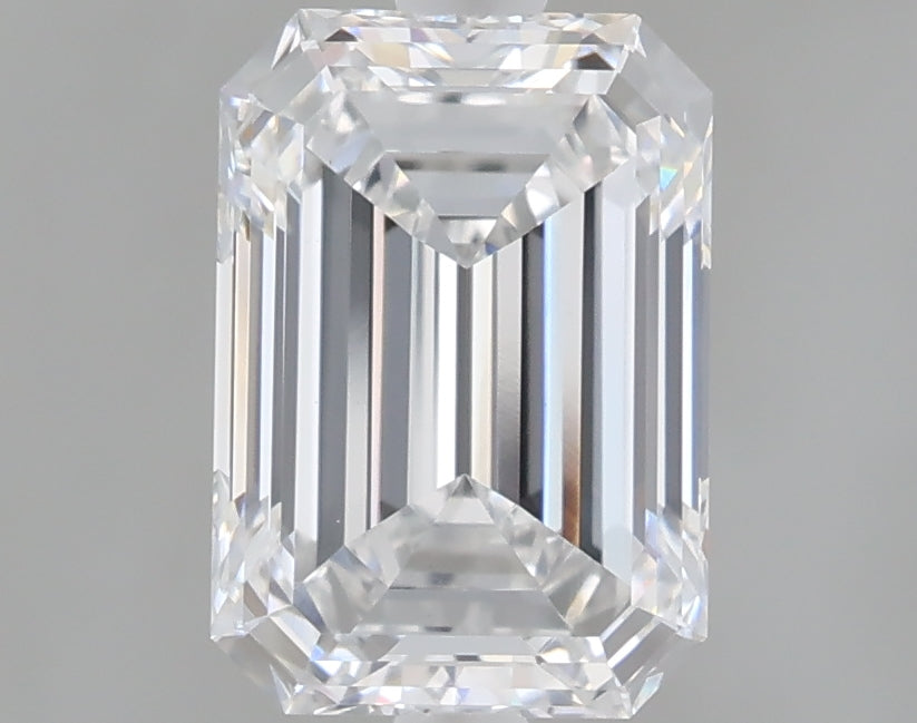 1.53 Carat Emerald Shaped, Ideal Cut, D Color, VS1 Clarity, IGI Certified Lab Grown Diamond